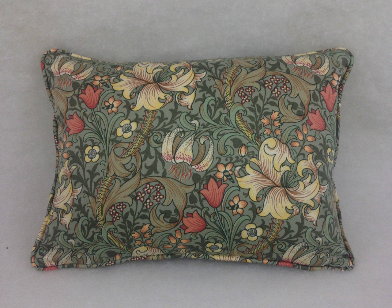 William Morris - Golden Lily Minor - Artichoke / Vanilla - Cushion Cover Throw Pillow Designer Home Decor