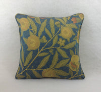 Thumbnail for William Morris & Co - Fruit (Weave) - Blue / Thyme - Cushion Cover Throw Pillow Designer Home Decor