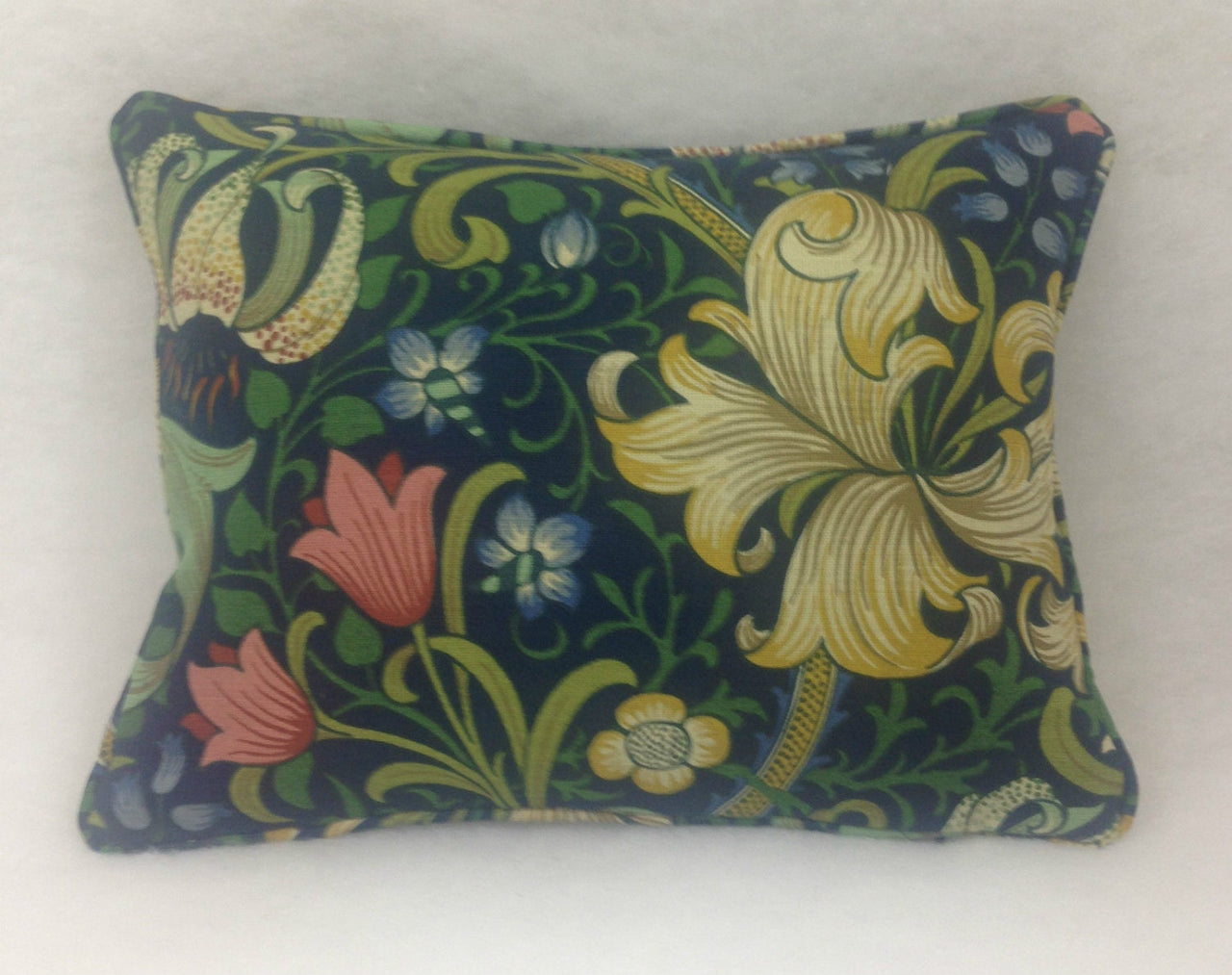 William Morris - Golden Lily - Midnight / Green - Cushion Cover Throw Pillow Designer Home Decor