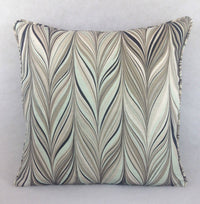 Thumbnail for Mary McDonald for Schumacher - Firenze - Aquamarine - Funky Marbled Effect Designer Cushion Cover - Handmade Throw Pillow Luxury Home Decor