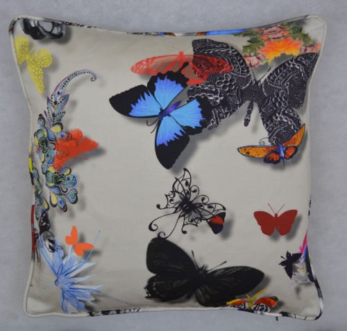 Designers Guild / Christian Lacroix - Butterfly Parade - Daim - Stunning Designer Home Decor Cushion Cover Throw Pillow