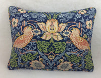 Thumbnail for William Morris - Strawberry Thief - Indigo / Mineral - Stunning Iconic Classic Designer Cushion Cover - Handmade Home Decor - Luxury Throw