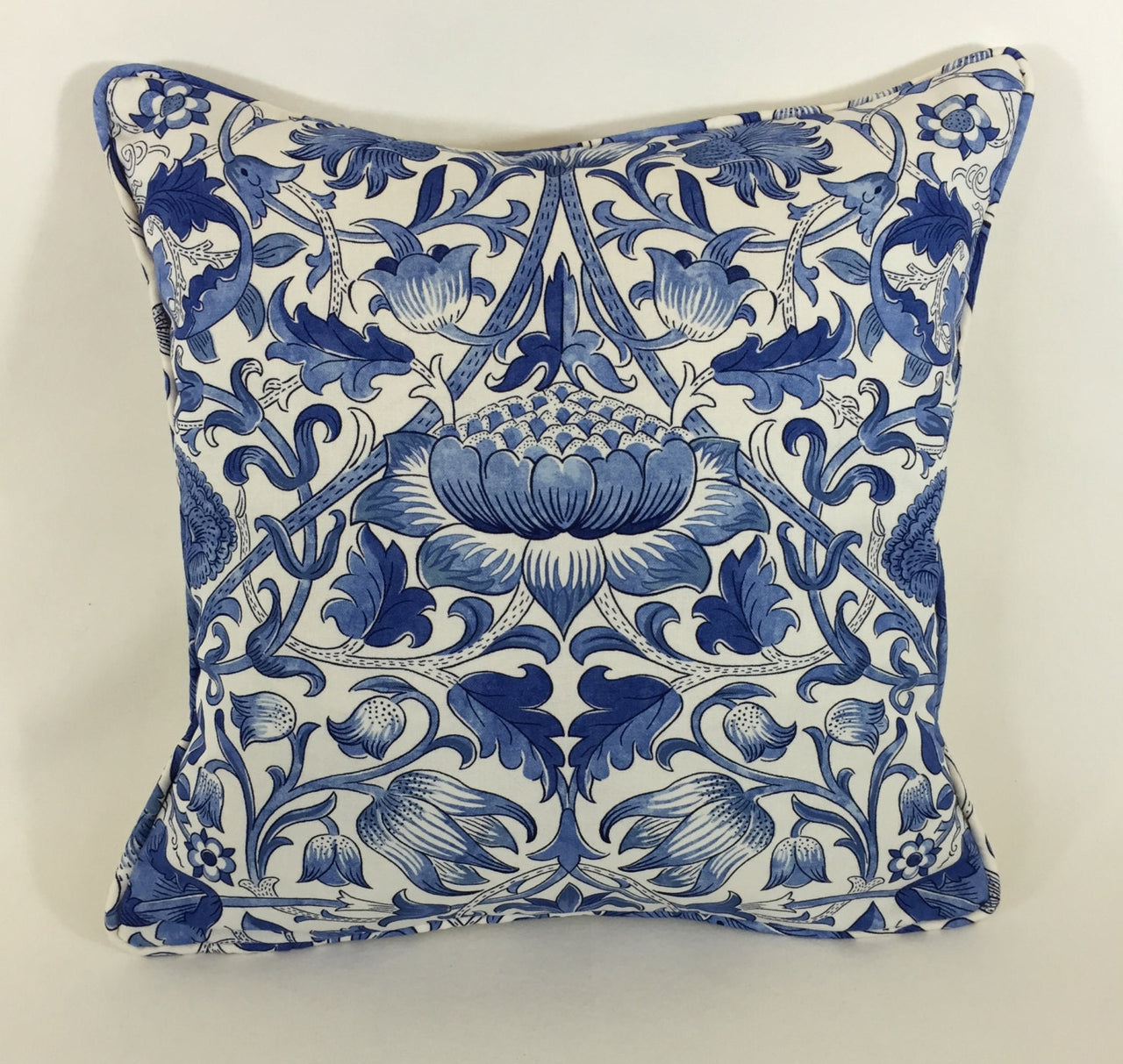 William Morris - Lodden - China Blue - Cushion Cover Throw Pillow Designer Home Decor