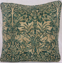 Thumbnail for William Morris - Brer Rabbit - Forest / Manilla - Cushion Cover Throw Pillow Designer Home Decor