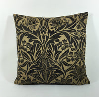 Thumbnail for William Morris - Bluebell - Black / Manilla - Classic English Designer Cushion Cover Stunning Designer Throw Pillow Home Decor