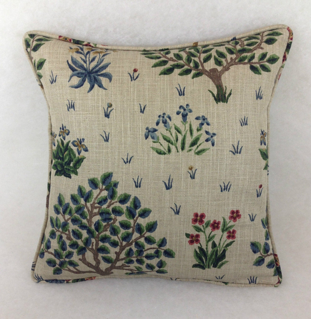 William Morris - Orchard - Forest / Indigo - Cushion Cover Throw Pillow Designer Home Decor