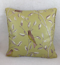 Thumbnail for Sanderson - Finches - Sage - Cushion Cover Throw Pillow Designer Home Decor