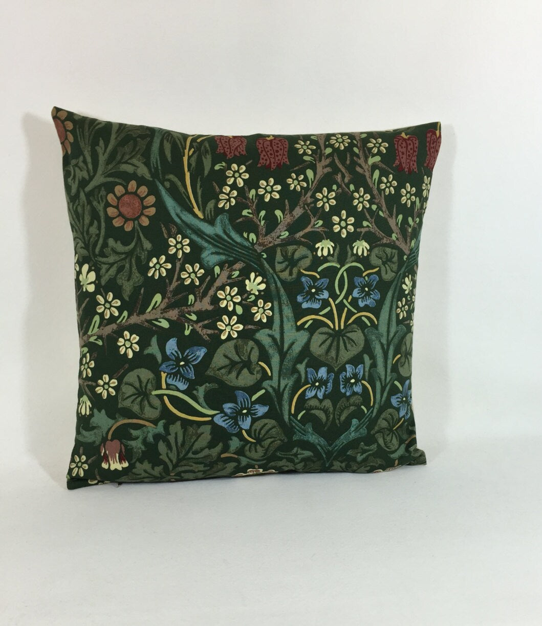 William Morris - Blackthorn - Green - Cushion Cover - Stunning Classic English Designer Cushion Cover Throw Pillow Home Decor