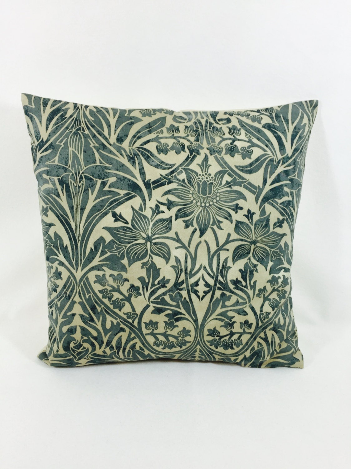 William Morris - Bluebell - Seagreen / Vellum - Cushion Cover Throw Pillow Designer Home Decor