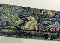 Thumbnail for William Morris Forest Indigo Linen Made To Measure Professionally Made Roman Blind