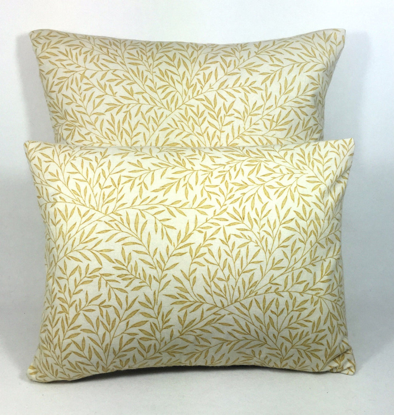 William Morris - Lily Leaf - Gold - Cushion Cover Throw Pillow Designer Home Decor