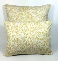 Thumbnail for William Morris - Lily Leaf - Gold - Cushion Cover Throw Pillow Designer Home Decor