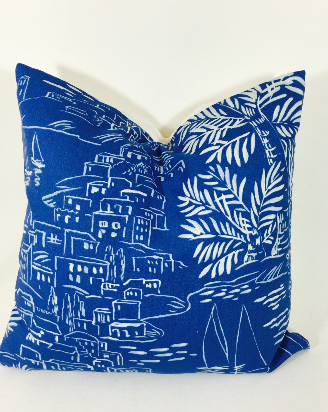 Designers Guild - Ralph Lauren - Homeport Scenic - Harbour - Stunning Designer Cushion Cover Throw Pillow Home Decor