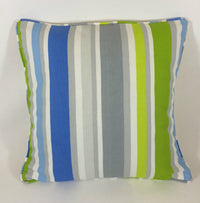 Thumbnail for Designers Guild - Sweetpea Stripe - Cobalt - Fantastic Multicolour Striped Designer Cushion Cover - Luxury Throw Pillow - Handmade Home Deco