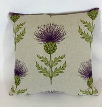 Thumbnail for Voyage - Blair - Damson - Lovely Thistle Cushion Cover Throw Pillow Designer Home Decor