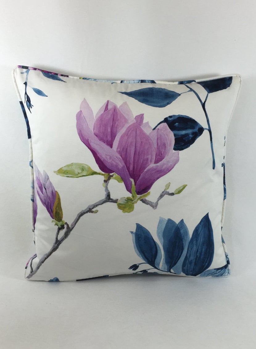 Designers Guild - Mokuren II - Indigo - Cushion Cover Throw Pillow Designer Home Decor