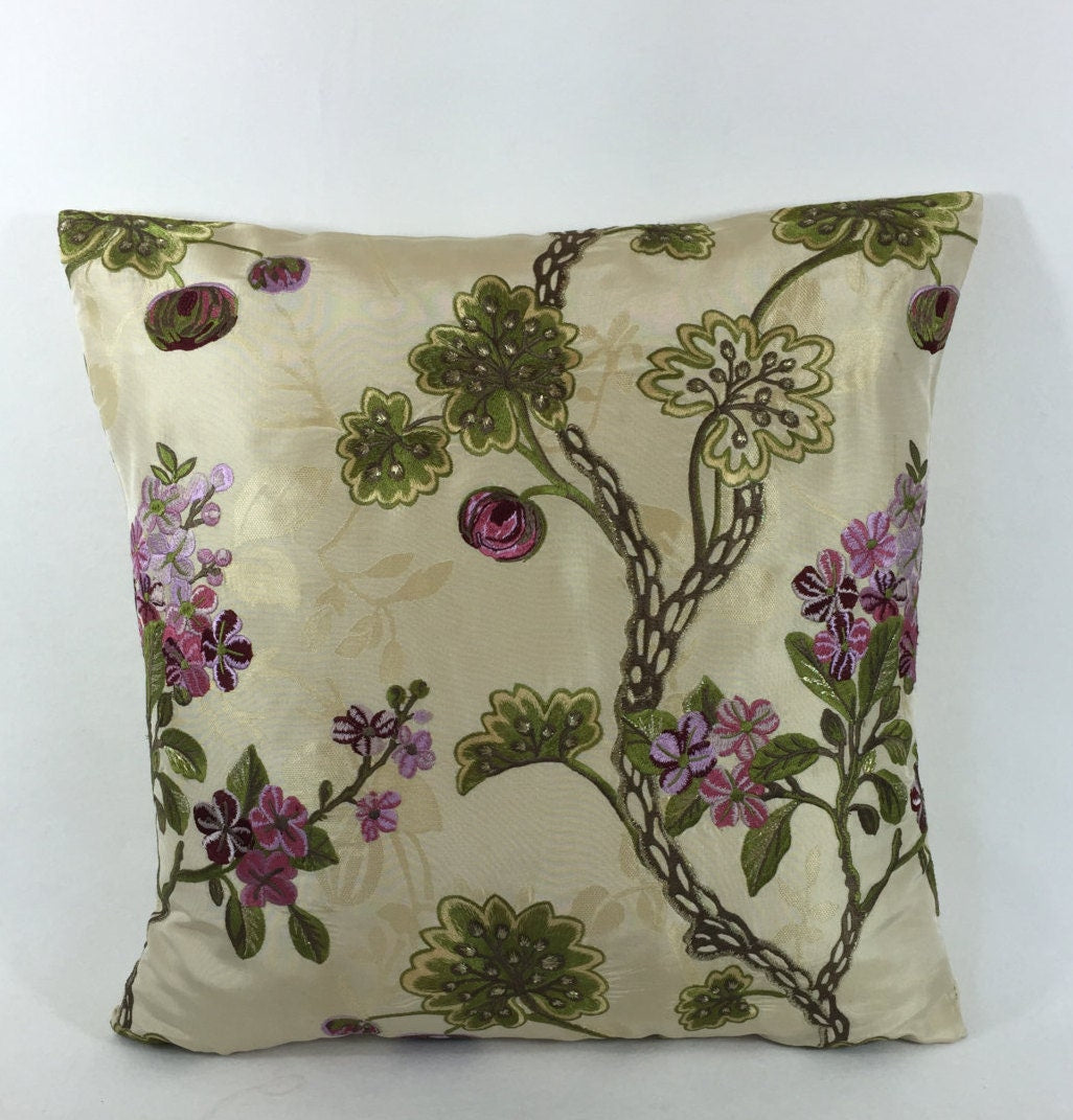 Designers Guild - Dorothea - Pure Silk - Cushion Cover 17" x 17" -  Extremely Rare Out of Production Sumptuous Royal Collection