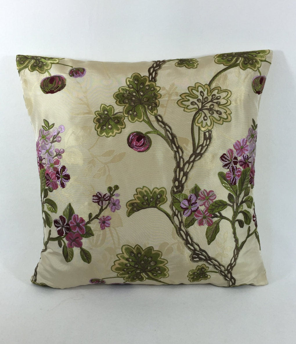 Designers Guild - Dorothea - Pure Silk - Cushion Cover 17" x 17" -  Extremely Rare Out of Production Sumptuous Royal Collection